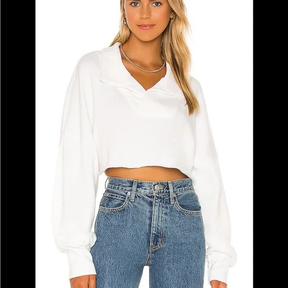 Revolve L’Academie white pullover sweater - Picture 1 of 4
